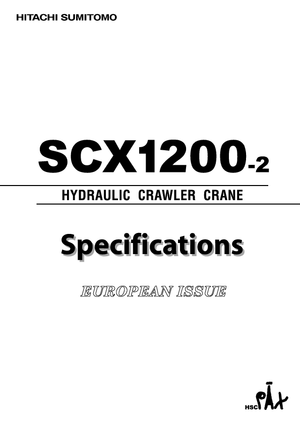 Macarale pe șenile - braț cu zăbrele Hitachi Sumitomo SCX 1200-2