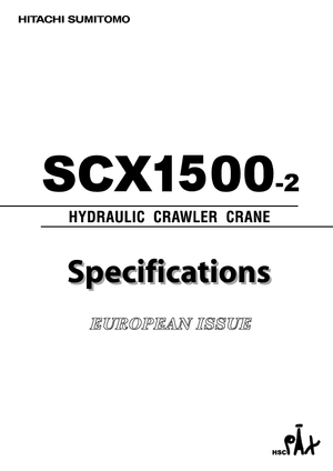 Macarale pe șenile - braț cu zăbrele Hitachi Sumitomo SCX 1500-2