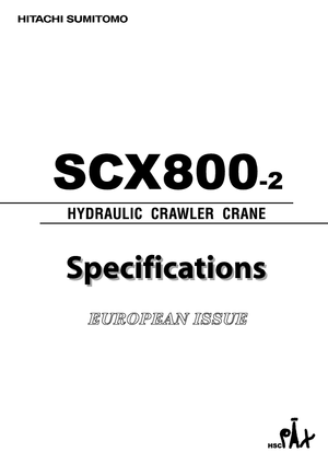 Macarale pe șenile - braț cu zăbrele Hitachi Sumitomo SCX 800-2