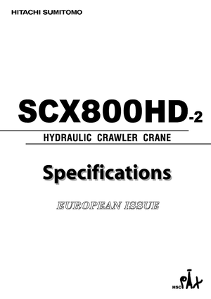 Macarale pe șenile - braț cu zăbrele Hitachi Sumitomo SCX 800 HD 2