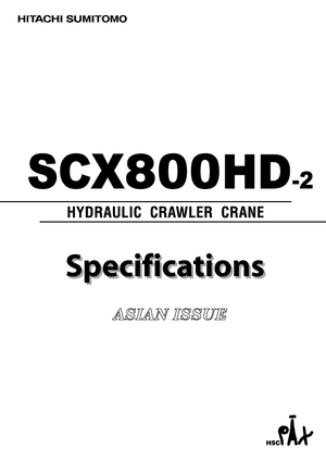 Macarale pe șenile - braț cu zăbrele Hitachi Sumitomo SCX 800 HD 2
