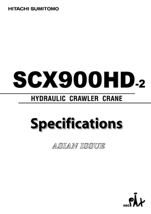 Macarale pe șenile - braț cu zăbrele Hitachi Sumitomo SCX 900 HD 2