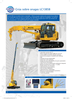 Macarale pe șenile - braț telescopic Maeda LC 1385