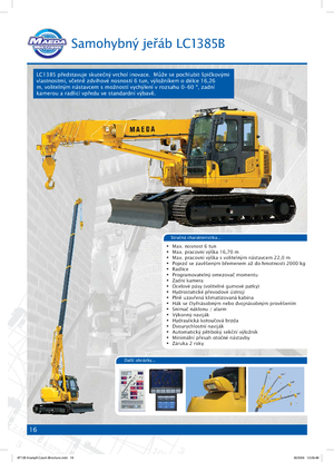 Macarale pe șenile - braț telescopic Maeda LC 1385