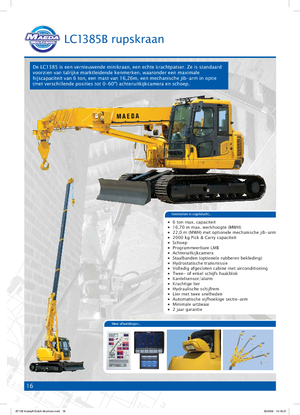 Macarale pe șenile - braț telescopic Maeda LC 1385