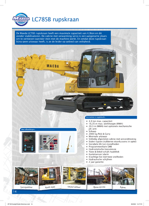 Macarale pe șenile - braț telescopic Maeda LC 785
