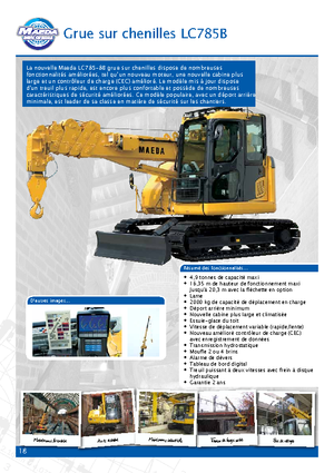 Macarale pe șenile - braț telescopic Maeda LC 785