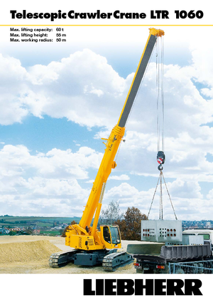 Macarale pe șenile - braț telescopic Liebherr LTR 1060