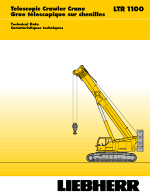 Macarale pe șenile - braț telescopic Liebherr LTR 1100
