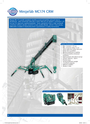 Macarale pe șenile - braț telescopic Maeda MC 174 CRM *