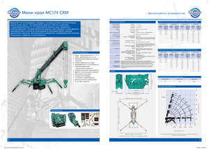 Macarale pe șenile - braț telescopic Maeda MC 174 CRM *