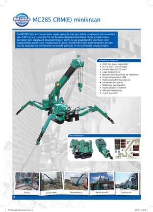 Macarale pe șenile - braț telescopic Maeda MC 285 CRM-E