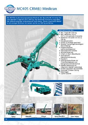 Macarale pe șenile - braț telescopic Maeda MC 305 CRME-2