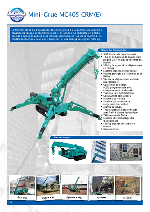 Macarale pe șenile - braț telescopic Maeda MC 405 CRME
