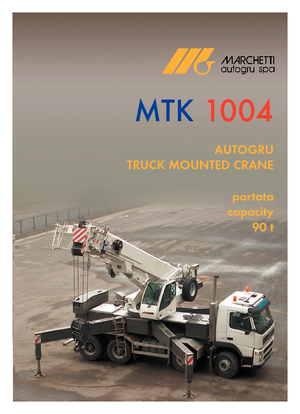 Macarale pe șenile - braț telescopic Marchetti MTK 1004 C