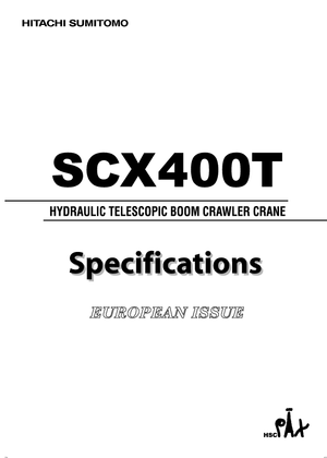 Macarale pe șenile - braț telescopic Hitachi Sumitomo SCX 400 T