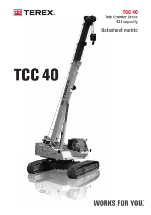 Macarale pe șenile - braț telescopic Terex Bendini TCC 40