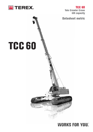 Macarale pe șenile - braț telescopic Terex Bendini TCC 60