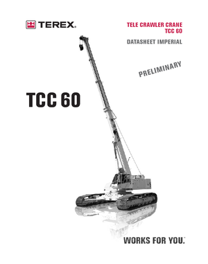 Macarale pe șenile - braț telescopic Terex Bendini TCC 60