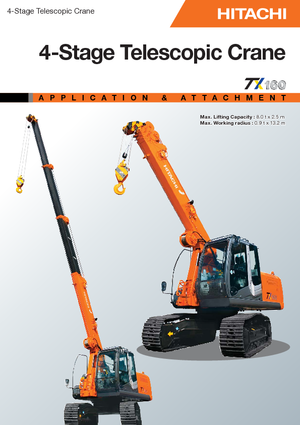Macarale pe șenile - braț telescopic Hitachi Sumitomo TX 160