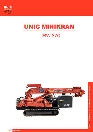 Macarale pe șenile - braț telescopic UNIC URW-376