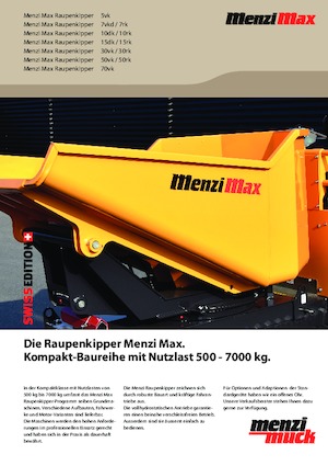 Dumpere pe Şenile Menzi 15rk