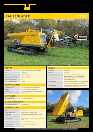 Dumpere pe Şenile Mastenbroek CT/12