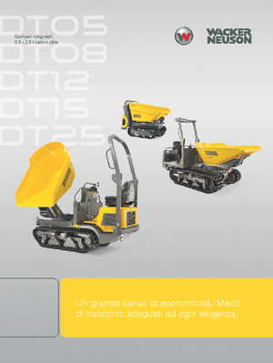 Dumpere pe Şenile Wacker Neuson DT08
