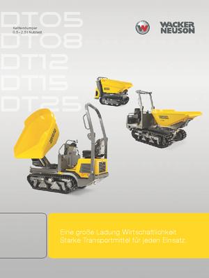 Dumpere pe Şenile Wacker Neuson DT08