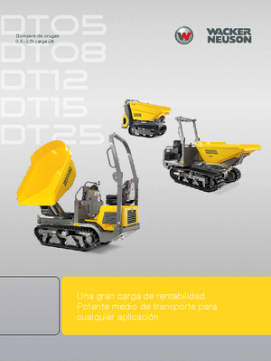 Dumpere pe Şenile Wacker Neuson DT08