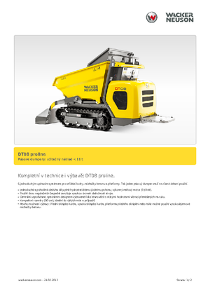 Dumpere pe Şenile Wacker Neuson DT 08 PL