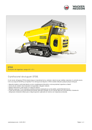 Dumpere pe Şenile Wacker Neuson DT08