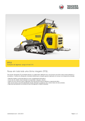 Dumpere pe Şenile Wacker Neuson DT12