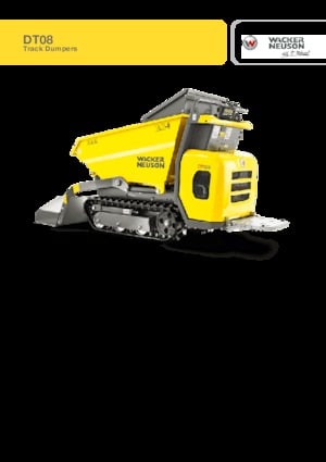 Dumpere pe Şenile Wacker Neuson DT08
