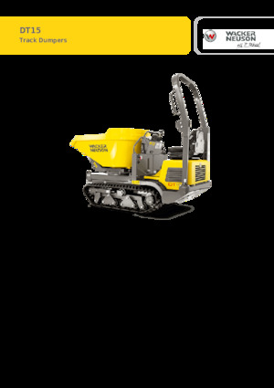 Dumpere pe Şenile Wacker Neuson DT15