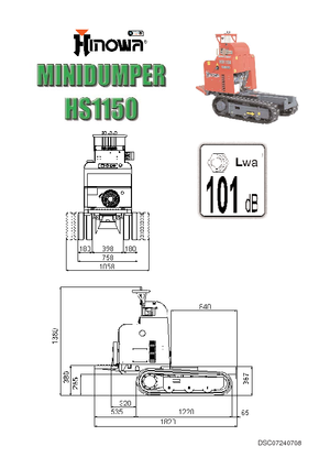 Dumpere pe Şenile Hinowa HS 1150 D