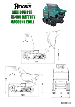 Dumpere pe Şenile Hinowa HS400