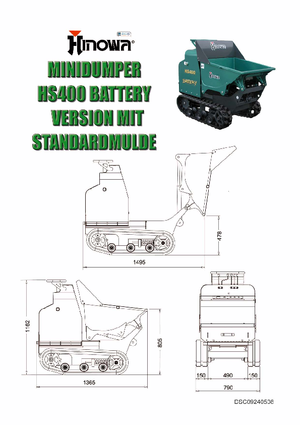 Dumpere pe Şenile Hinowa HS400