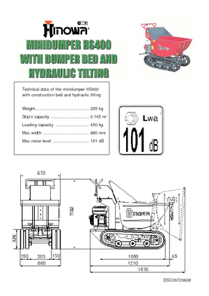Dumpere pe Şenile Hinowa HS400