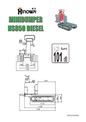 Dumpere pe Şenile Hinowa HS 850 D