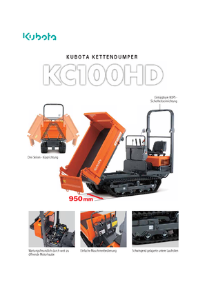 Dumpere pe Şenile Kubota KC110HD