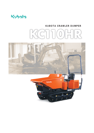 Dumpere pe Şenile Kubota KC110HR