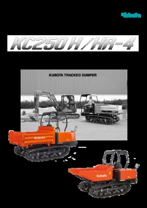 Dumpere pe Şenile Kubota KC 250 H-4