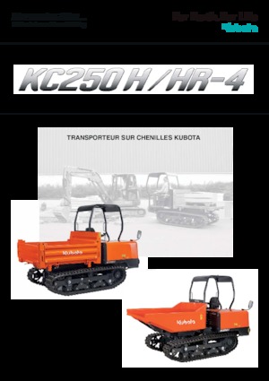 Dumpere pe Şenile Kubota KC 250 H-4