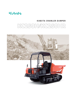 Dumpere pe Şenile Kubota KC250H