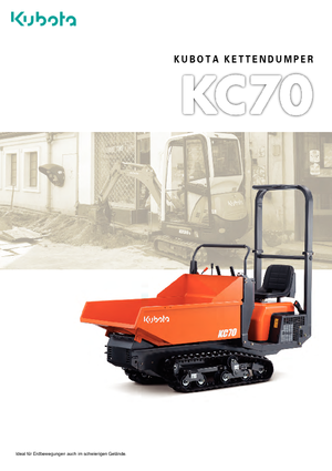 Dumpere pe Şenile Kubota KC 70