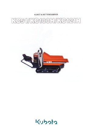 Dumpere pe Şenile Kubota KC100H