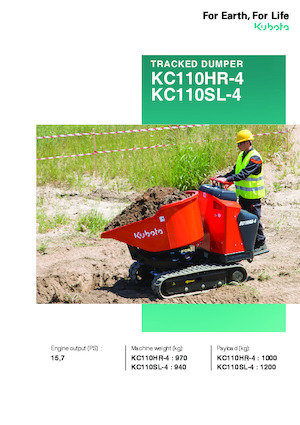 Dumpere pe Şenile Kubota KC110SL-4
