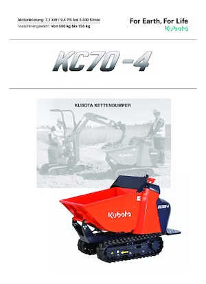 Dumpere pe Şenile Kubota KC70-4