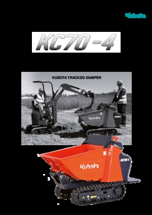 Dumpere pe Şenile Kubota KC70H-4